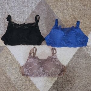Lace Modesty Bras - Size 34B - Set of 3